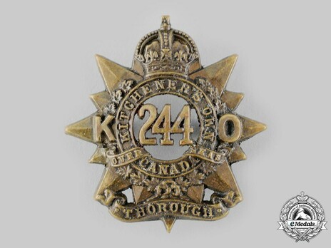 244th Infantry Battalion Other Ranks Cap Badge