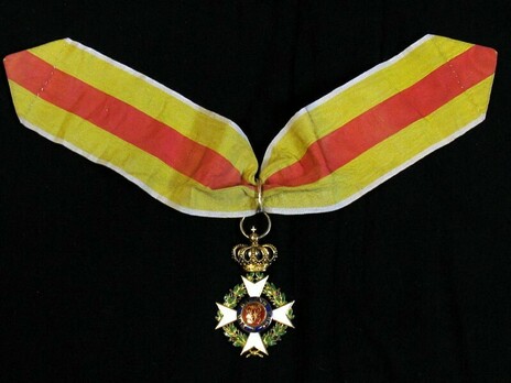 Order of Military Merit of Charles Frederick, Commander Obverse with Ribbon