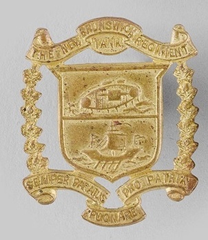 New Brunswick Regiment Officers Collar Badge Obverse