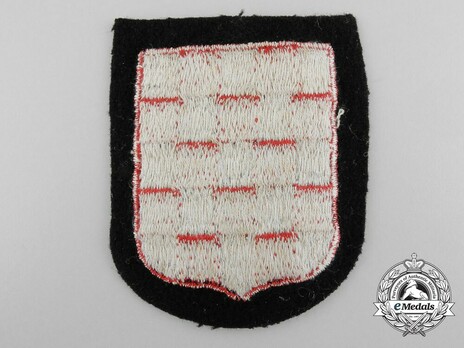 Waffen-SS Croatian Volunteer Arm Shield (1st pattern) Reverse