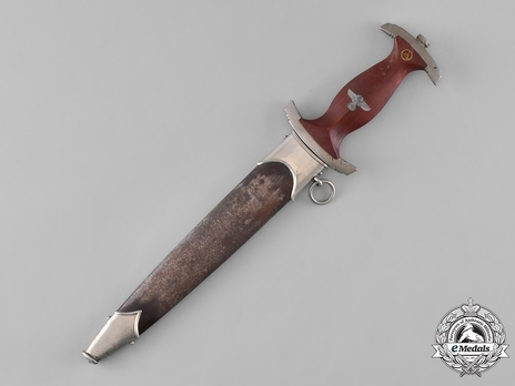 SA Standard Service Dagger by F. W. Höller (RZM marked) Obverse in Scabbard