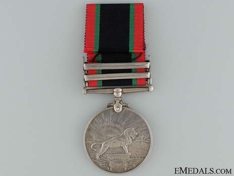 Silver Medal (with "DARFUR 1916" clasp) (1918-1922)  Reverse