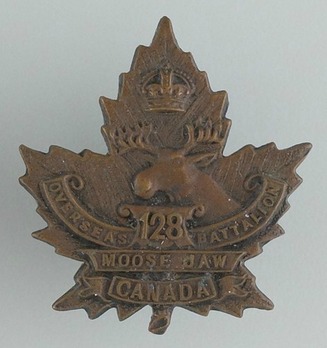 128th Infantry Battalion Other Ranks Collar Badge Obverse