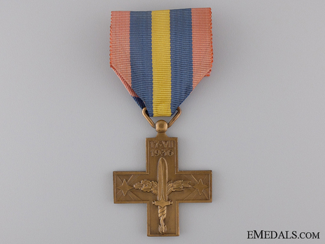 Commemorative Cross for the Spanish Campaign Obverse