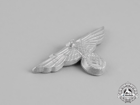 Reichsbahn Bahnschutz/Bahnpolizei Metal Cap Eagle Obverse