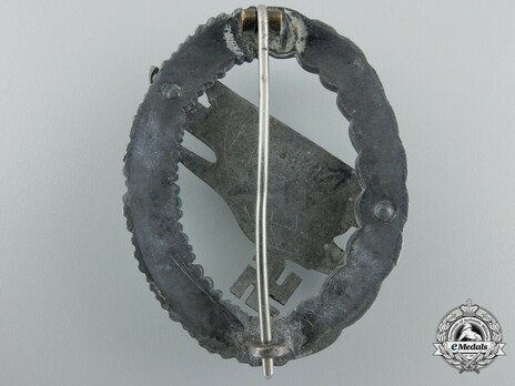 Luftwaffe Paratrooper Badge, by Berg & Nolte (in zinc) Reverse