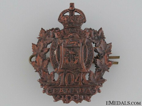 104th Infantry Battalion Other Ranks Cap Badge Obverse