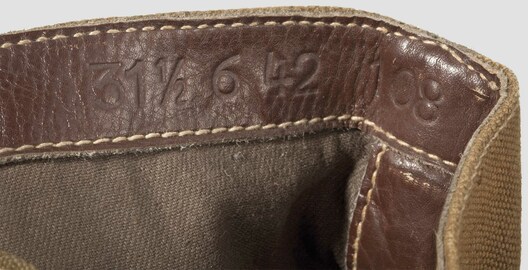 Afrikakorps Luftwaffe Ankle Boots Stamp Detail