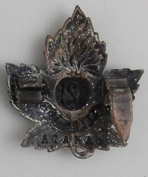 121st Infantry Battalion Other Ranks Collar Badge Reverse