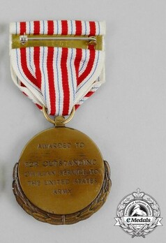 Department of the Army Outstanding Civilian Service Award Reverse