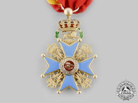 Dukely Order of Henry the Lion, I Class Knight's Cross (in gold) Reverse