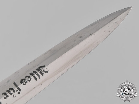 SA Standard Service Dagger by Lauterjung (H. & F.; RZM & maker marked) Blade Tip