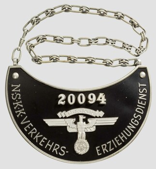 NSKK Traffic Education Service Gorget Obverse