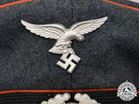 Luftwaffe Anti-Aircraft/Artillery NCO/EM Ranks Visor Cap Eagle Detail