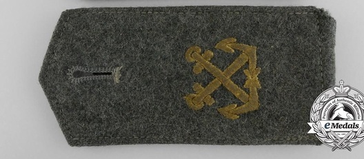 Kriegsmarine NCO Instruction Battalions Matrose Shoulder Boards Obverse