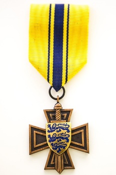 White Cross of the Estonian Defence League, II Class Obverse