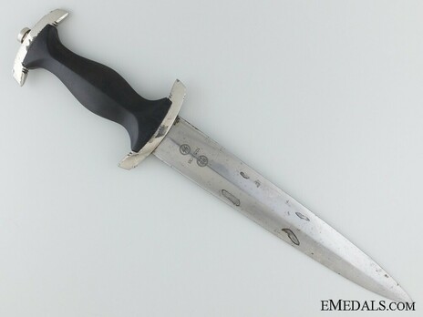 Allgemeine SS M33 RZM Marked Service Dagger (by Weyersberg, Kirschbaum & Cie) Reverse