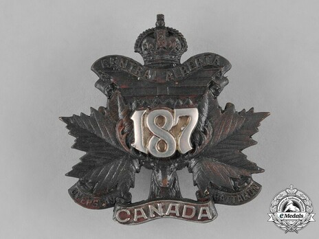 187th Infantry Battalion Officers Cap Badge Obverse