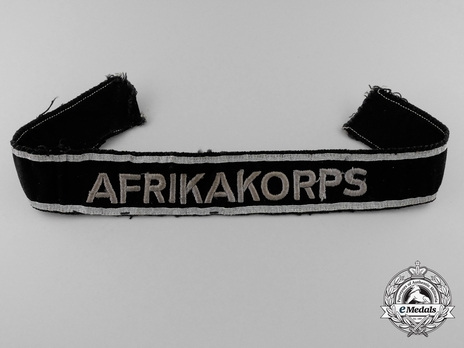 Afrikakorps Unofficial Cuff Title Obverse