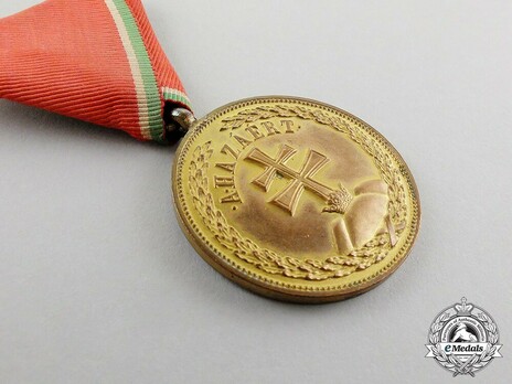 Hungarian Order of Merit, Medal of Merit in Bronze, Military Division Obverse