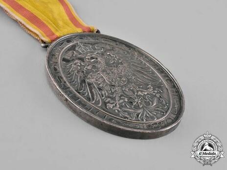 Veterans' Medal in Silver (in silver-plated bronze) Reverse