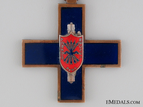 Commemorative Cross for "Frecce Azzurre" Division Volunteers Obverse