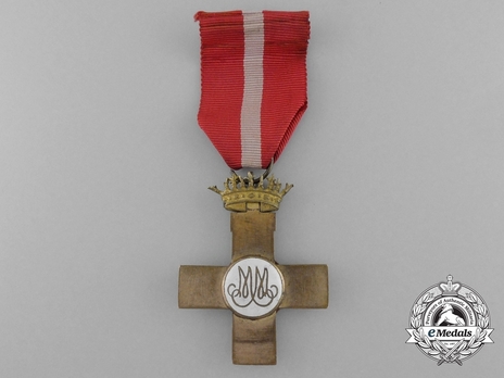 1st Class Cross (red distinction) (bronze gilt) (1938-1939) Reverse