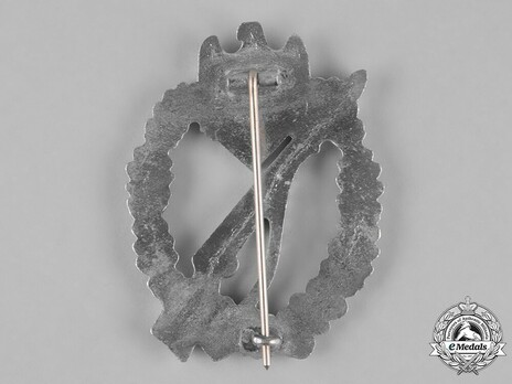 Infantry Assault Badge, by Sohni, Heubach & Co. (in silver) Reverse