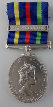 Silver Medal (for British recipients, with 1 clasp) Obverse