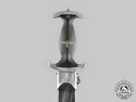 Allgemeine SS M36 Chained Service Dagger Obverse Hilt Detail