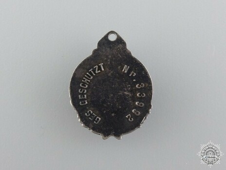 Miniature Colonial Badge Reverse