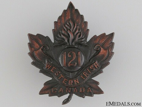 121st Infantry Battalion Officers Cap Badge Obverse