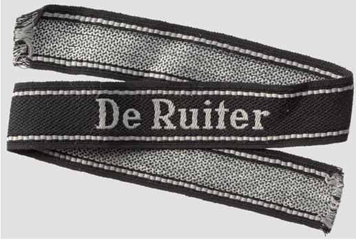 Waffen-SS De Ruiter Cuff Title Obverse