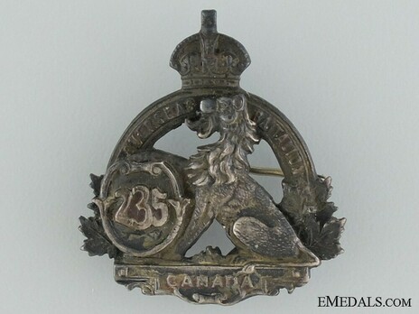 235th Infantry Battalion Officers Collar Badge Obverse