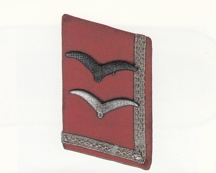 Luftwaffe Anti-Aircraft/Artillery Unterfeldwebel Collar Tabs Obverse