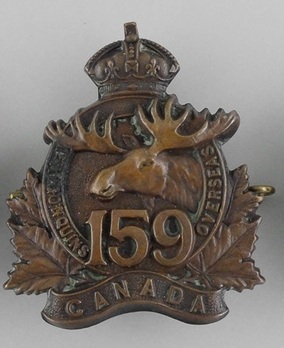 159th Infantry Battalion Other Ranks Cap Badge Obverse