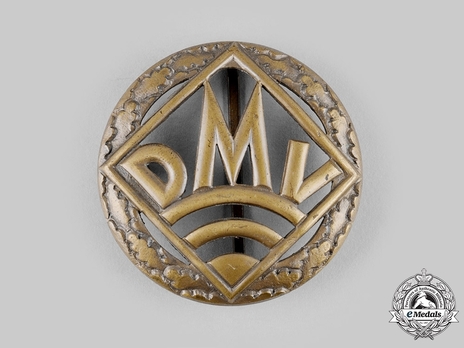 German Motorsports Organization, Achievement Badge, in Bronze Obverse