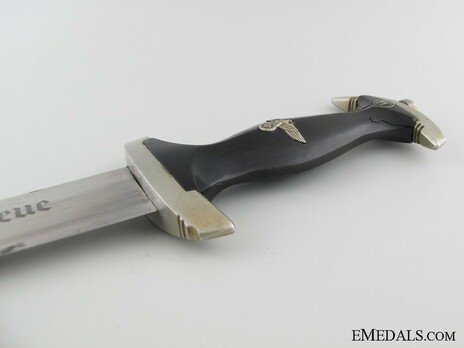 Allgemeine SS M33 RZM Marked Service Dagger (by Robert Klaas) Obverse Hilt