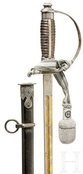 Allgemeine SS Damascus-Bladed Honour Sword, to Ludwig Ruckdeschel Reverse