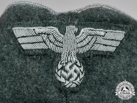 German Army Officer's Field Cap M42 Eagle Detail