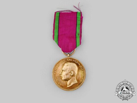 Saxe-Altenburg House Order Medals of Merit, Civil Division, Type IV, in Gold Obverse