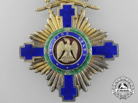 The Order of the Star of Romania, Type I, Military Division, Commander's Cross Obverse