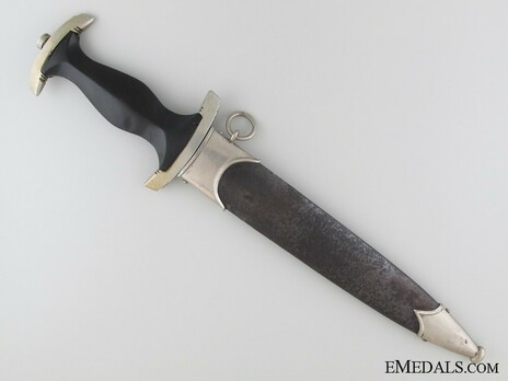 Allgemeine SS M33 RZM Marked Service Dagger (by Robert Klaas) Reverse in Scabbard