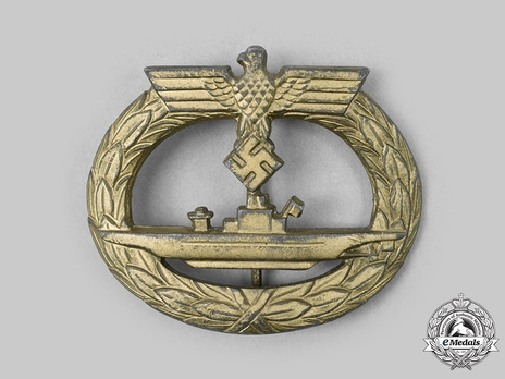 Submarine War Badge, by E. F. Wiedmann Obverse