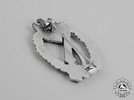 Infantry Assault Badge, by Gottlieb & Wagner (in silver) Reverse