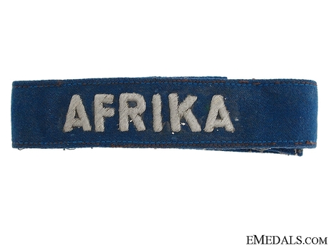 Afrikakorps Luftwaffe Officer's 'Afrika' Cuff Title Obverse
