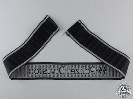 Waffen-SS Polizei-Division NCO/EM's Cuff Title (BeVo weave version) Reverse