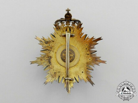 Commander Breast Star (Silver gilt) Reverse