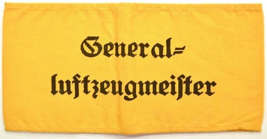 Luftwaffe Generalluftzeugmeister Armband Obverse