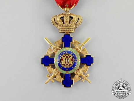 The Order of the Star of Romania, Type II, Military Division, Officer's Cross Obverse